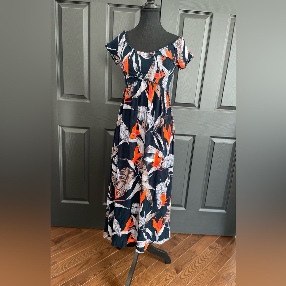 Patrons of Peace/EUC Navy Maxi Summer Dress Sz S